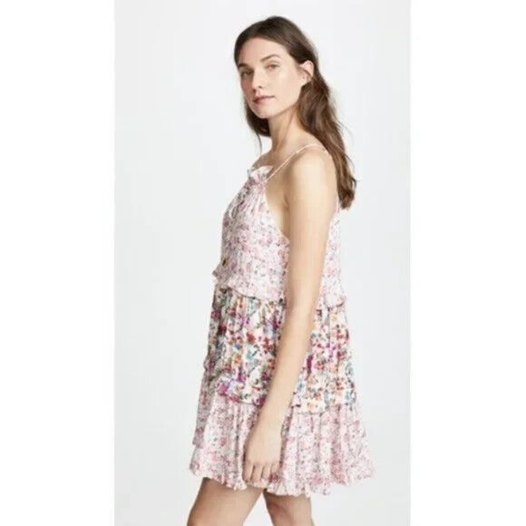 Kos Resort Dresses & Skirts - $177 Kos Resort Multi Floral Tiered Halter dress Size Small